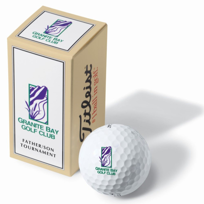 Promotional Titleist Trufeel Golf Balls In 2 Ball Printed Sleeve