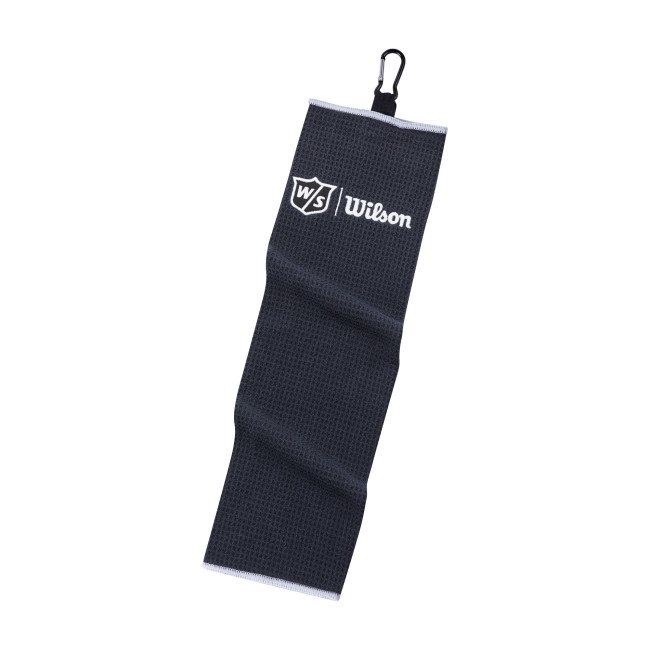 Promotional Wilson Staff Microfibre Tri-Fold Golf Towel Embroidered - Image 1