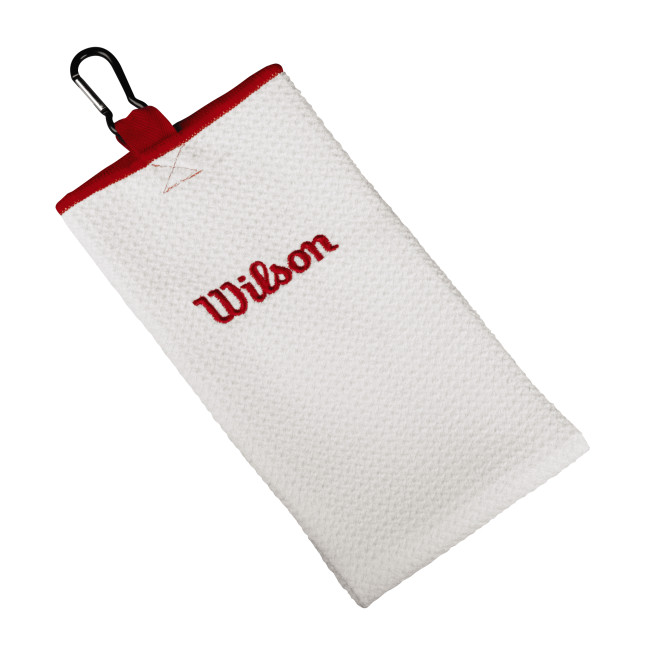 Promotional Wilson Staff Microfibre Tri-Fold Golf Towel Embroidered - Image 2