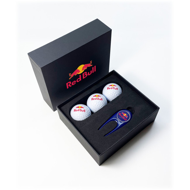 Promotional Contemporary 3 Ball Golf Mini Presentation Box