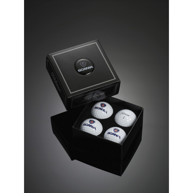 Promotional Titleist Tour Soft Golf Balls In A 4 Ball Dome Box