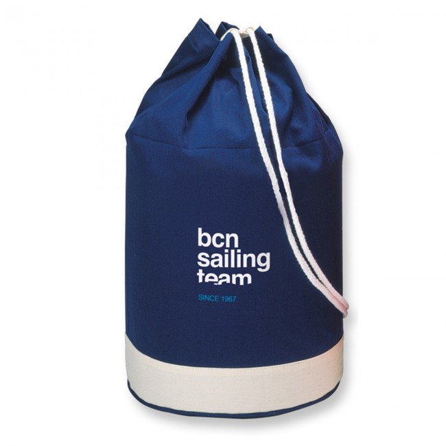 Promotional Cotton Duffle Bag Bicolour - Image 1