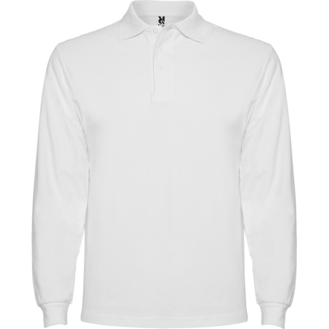 Promotional Estrella Long Sleeve Men's Polo - Image 1