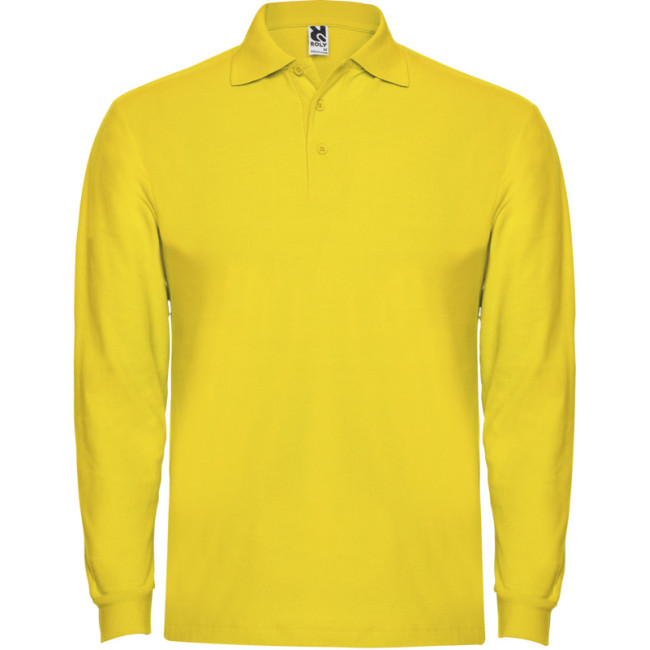 Promotional Estrella Long Sleeve Men's Polo - Image 2