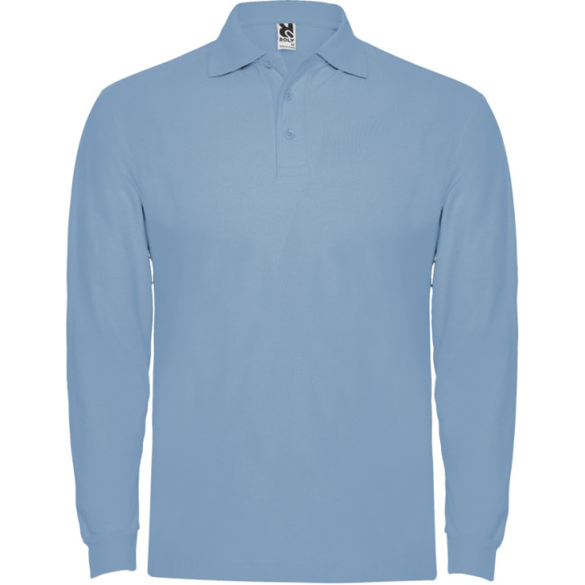 Promotional Estrella Long Sleeve Men's Polo - Image 5