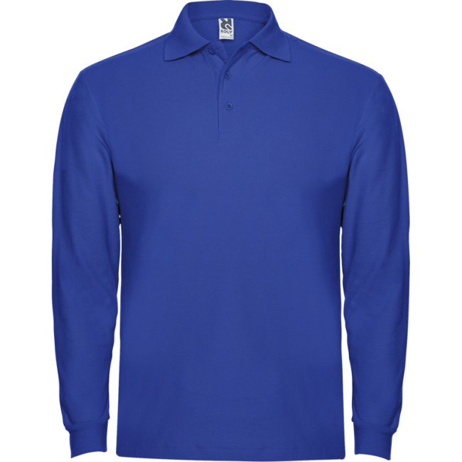 Promotional Estrella Long Sleeve Men's Polo - Image 6