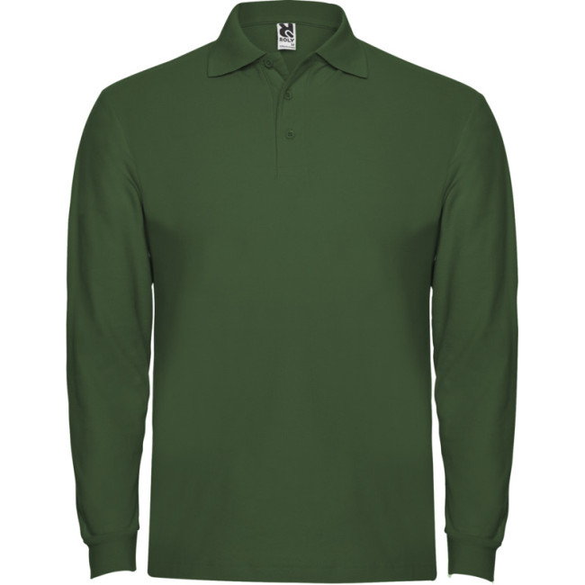 Promotional Estrella Long Sleeve Men's Polo - Image 7