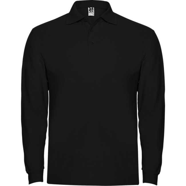 Promotional Estrella Long Sleeve Men's Polo - Image 8