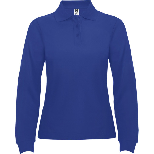 Promotional Estrella Long Sleeve Women's Polo - Image 6