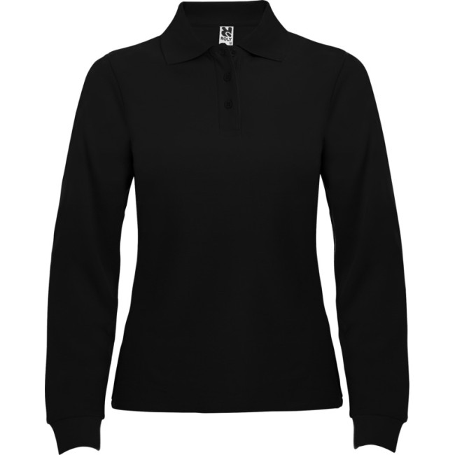 Promotional Estrella Long Sleeve Women's Polo - Image 7