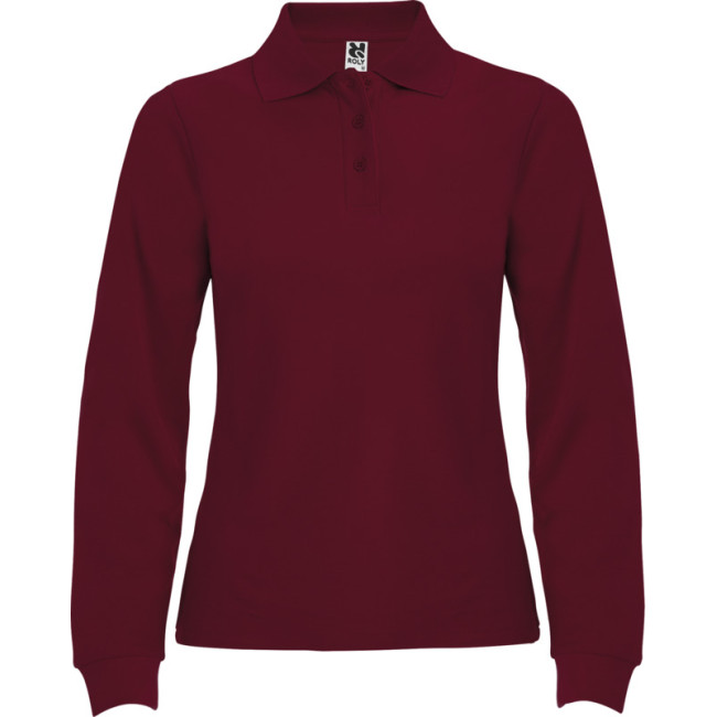 Promotional Estrella Long Sleeve Women's Polo - Image 8