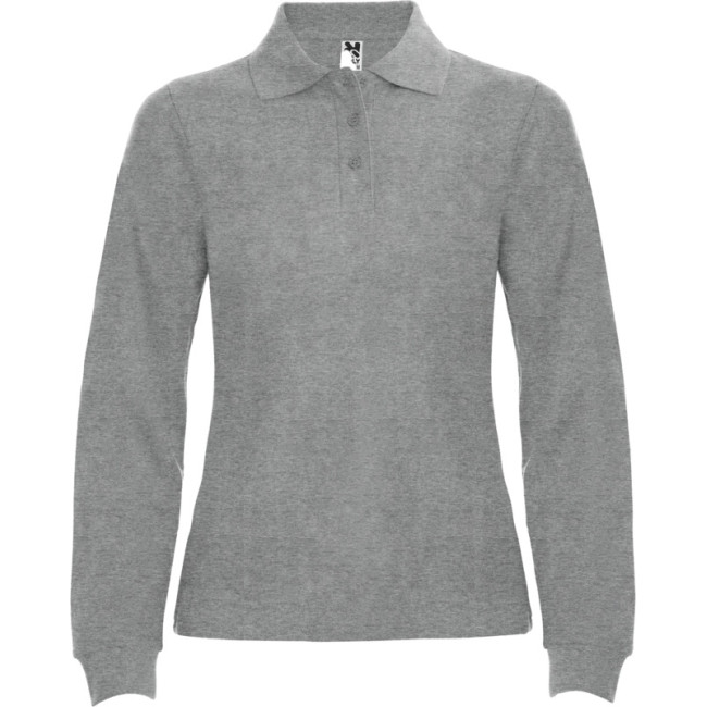 Promotional Estrella Long Sleeve Women's Polo - Image 9