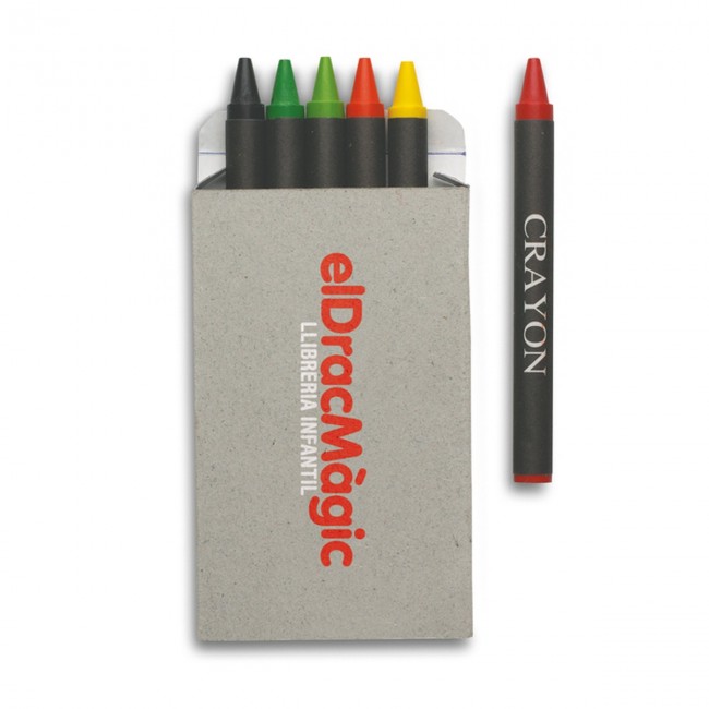 Promotional Carton Of 6 Wax Crayons - Image 1