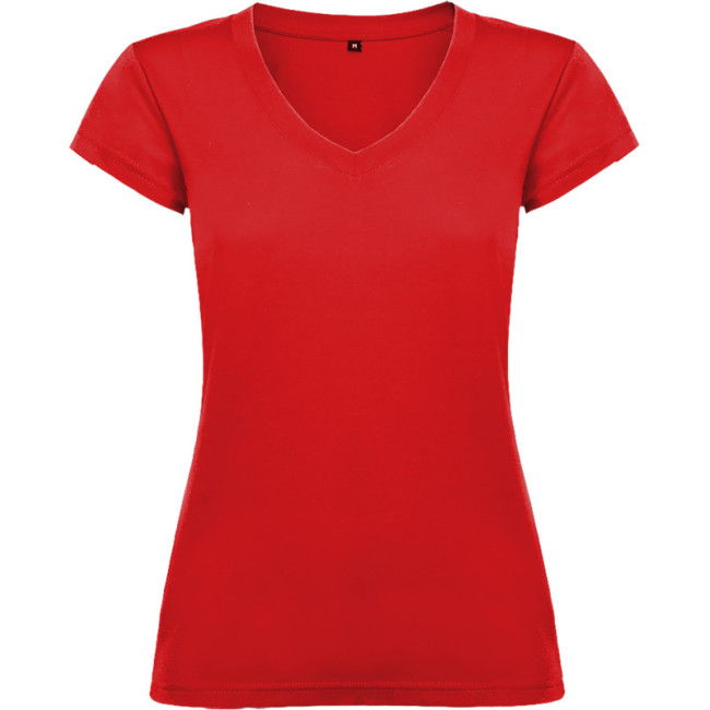 Promotional Victoria Short Sleeve Women's V-Neck T-Shirt - Image 2