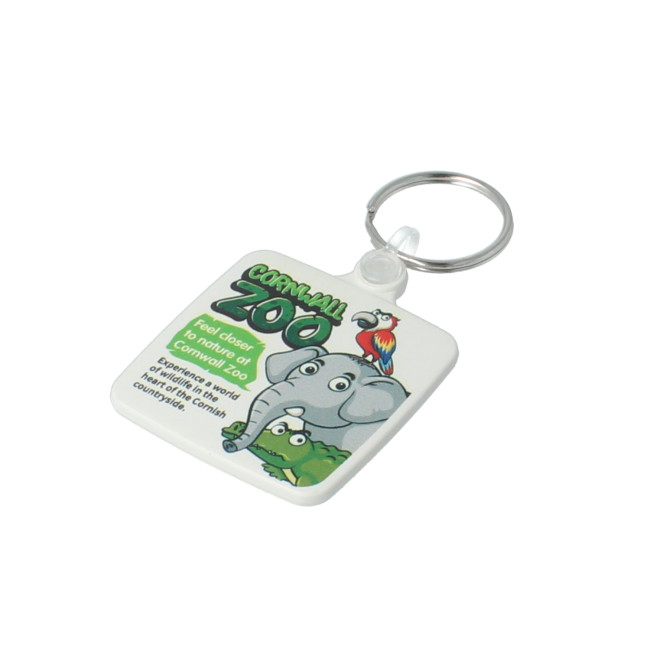 Promotional 45mm Square Keyring - Image 2