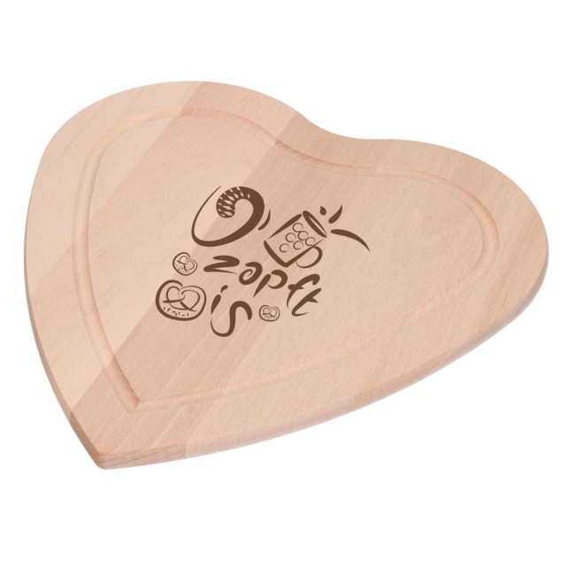 Promotional Heart Wooden Cutting Board 