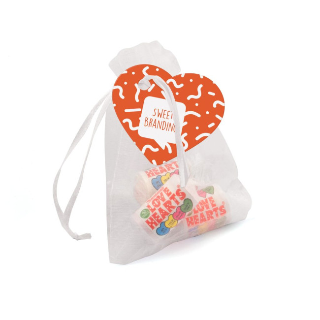 Promotional Eco Organza Bag Love Hearts