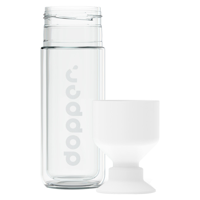 Promotional Dopper Glass Insulated Bottle 450ml - Image 3