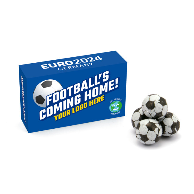 Promotional Eco Maxi Box Chocolate Footballs - Image 1