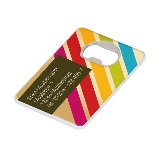 Promotional Card Bottle Opener Coaster - Image 1