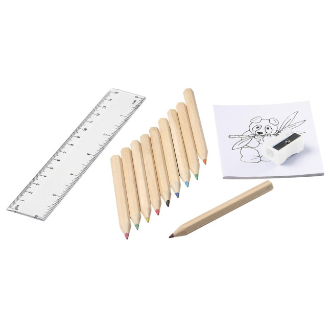 Promotional Children's Eco Colouring Pencil Set - Image 1