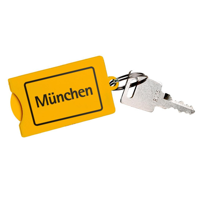 Promotional Square Chip Keyring - Image 1