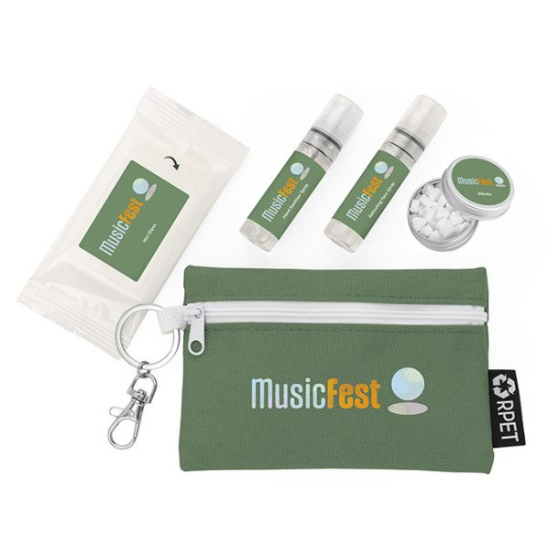 Promotional Festival Kit in a Pouch on a Clip