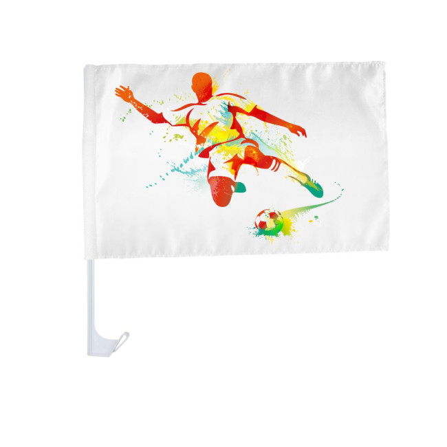 Promotional Bianco Car Flag - Image 1