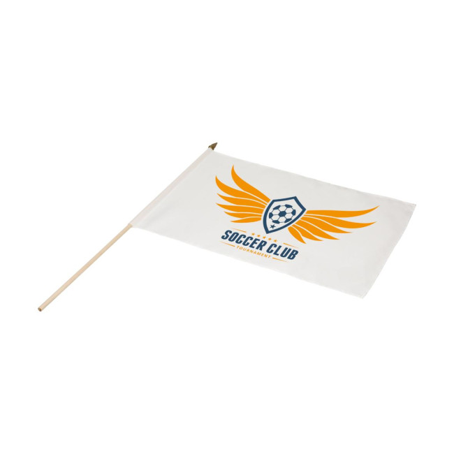 Promotional Wooden Flag  - Image 1