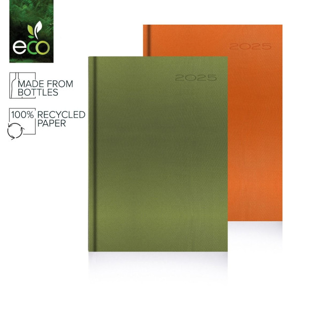 Promotional Oceano 2025 Recycled Diary - Made From Bottles