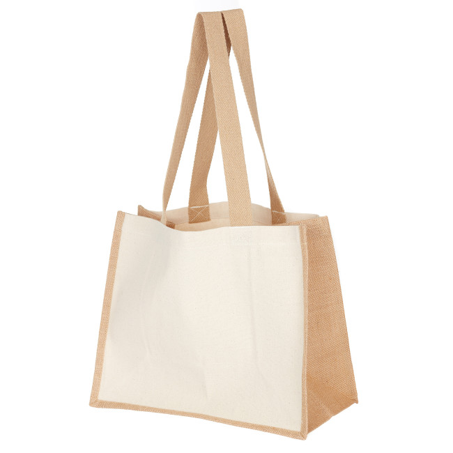 Promotional Henley Shopper Cotton & Jute 10oz - Image 2