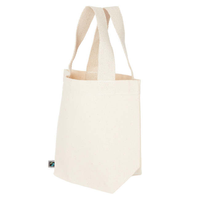 Promotional Ledbury Mini Gift Bag Fairtrade & Organic 10oz Canvas - Image 1