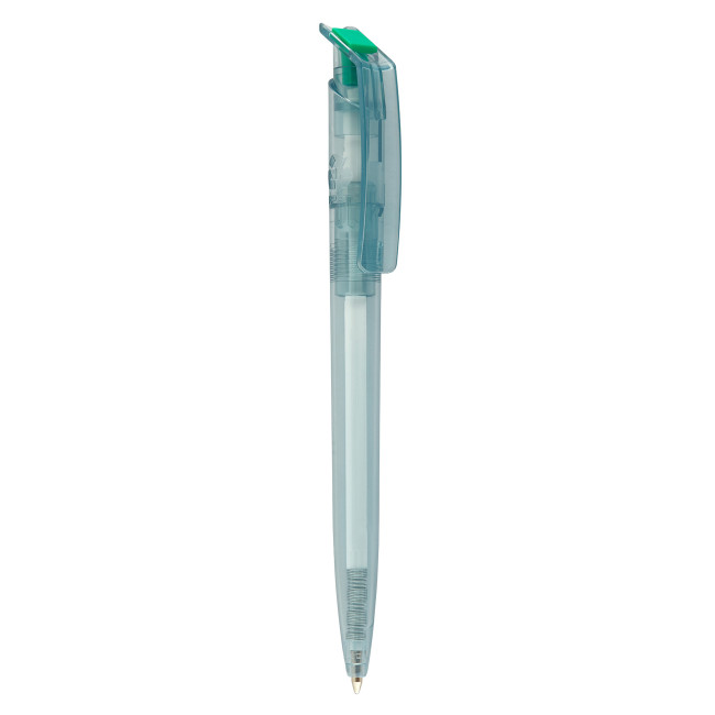 Promotional Litani Clear Blue Recycled Bottle Pen - Image 4