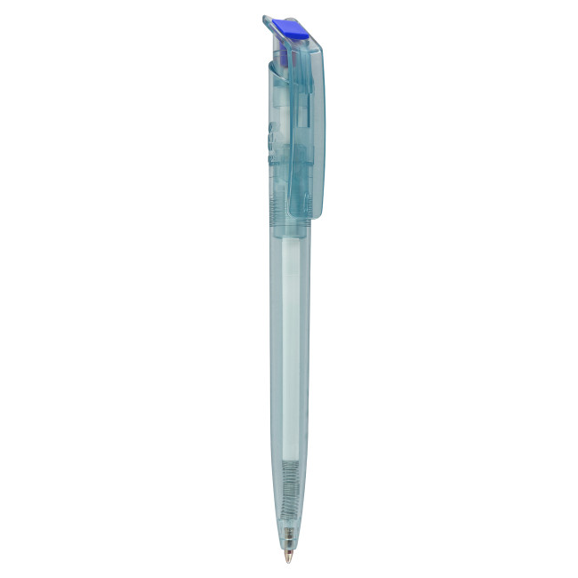 Promotional Litani Clear Blue Recycled Bottle Pen - Image 7