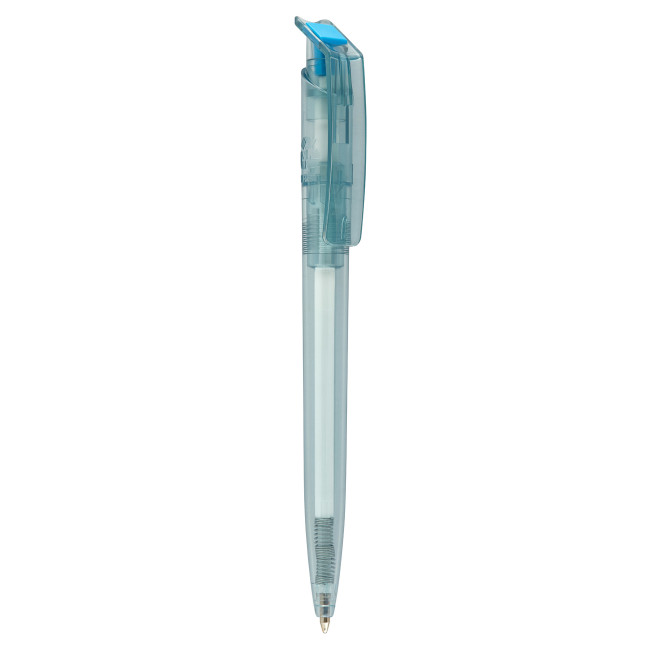 Promotional Litani Clear Blue Recycled Bottle Pen - Image 10