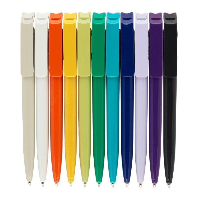 Promotional Litani Solid Recycled Bottle Plastic Pen - Image 1