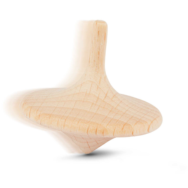 Promotional Sustainable Wooden Spinning Top - Image 3