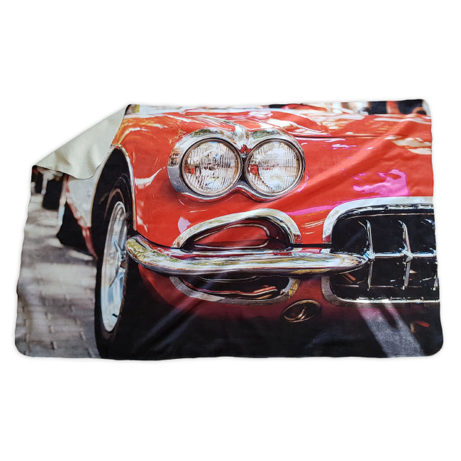 Promotional Eco Printed Fleece Blanket 100x150cm - Image 1