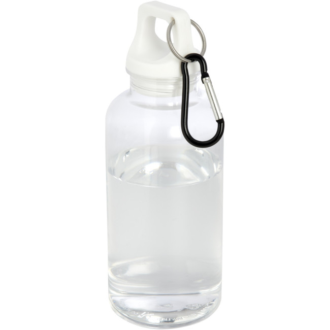 Promotional Oregon RCS Certified Recycled Plastic Water Bottle With Carabiner 400ml - Image 2