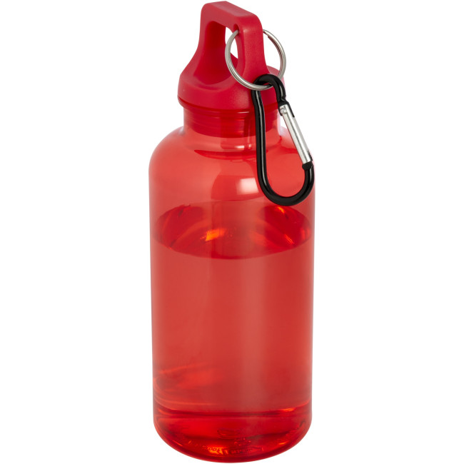 Promotional Oregon RCS Certified Recycled Plastic Water Bottle With Carabiner 400ml - Image 3