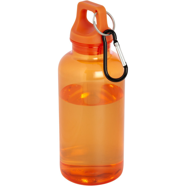 Promotional Oregon RCS Certified Recycled Plastic Water Bottle With Carabiner 400ml - Image 4