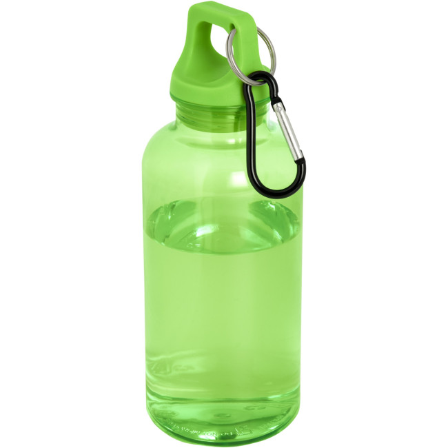 Promotional Oregon RCS Certified Recycled Plastic Water Bottle With Carabiner 400ml - Image 6