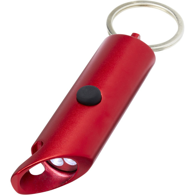 Promotional Flare RCS Recycled Aluminium IPX Led Light & Bottle Opener Keychain - Image 5