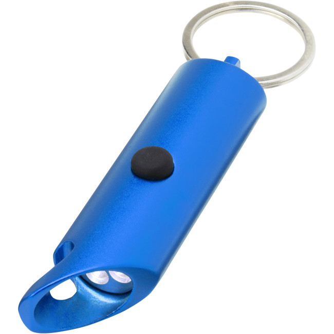 Promotional Flare RCS Recycled Aluminium IPX Led Light & Bottle Opener Keychain - Image 4