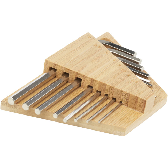 Promotional Allen Bamboo Hex Key Tool Set