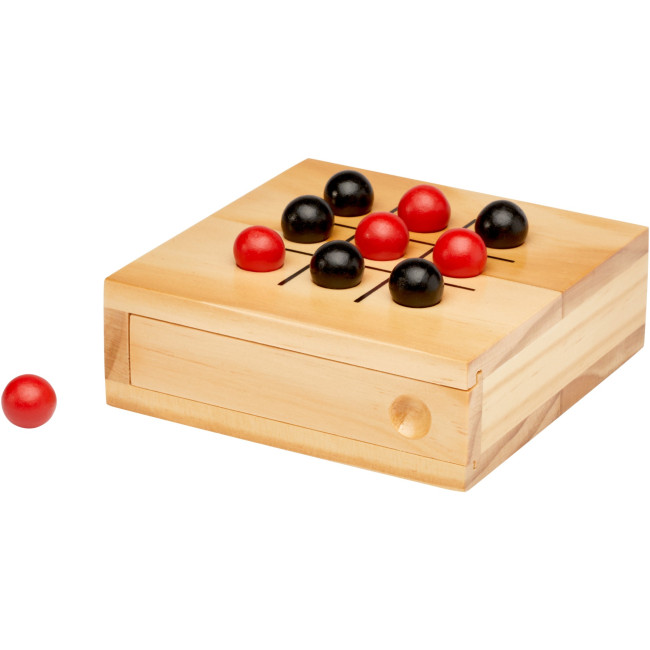 Promotional Strobus Wooden Tic-Tac-Toe Game