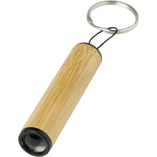 Promotional Cane Bamboo Key Ring With Light