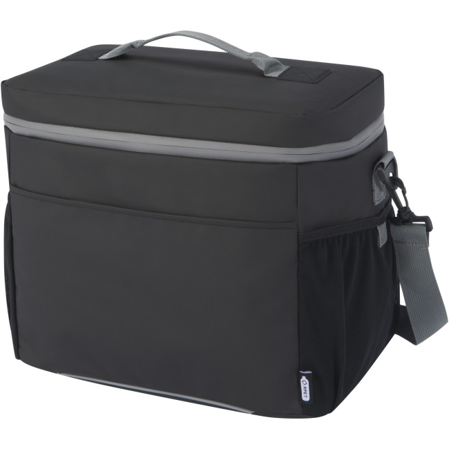 Promotional Aqua 20-Can GRS Recycled Water Resistant Cooler Bag 22L