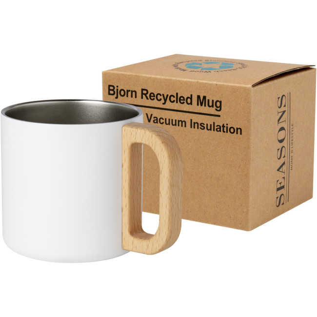 Promotional Bjorn 360 ml RCS Certified Recycled Stainless Steel Mug With Copper Vacuum Insulation - Image 4