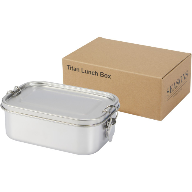 Promotional Titan Recycled Stainless Steel Lunch Box